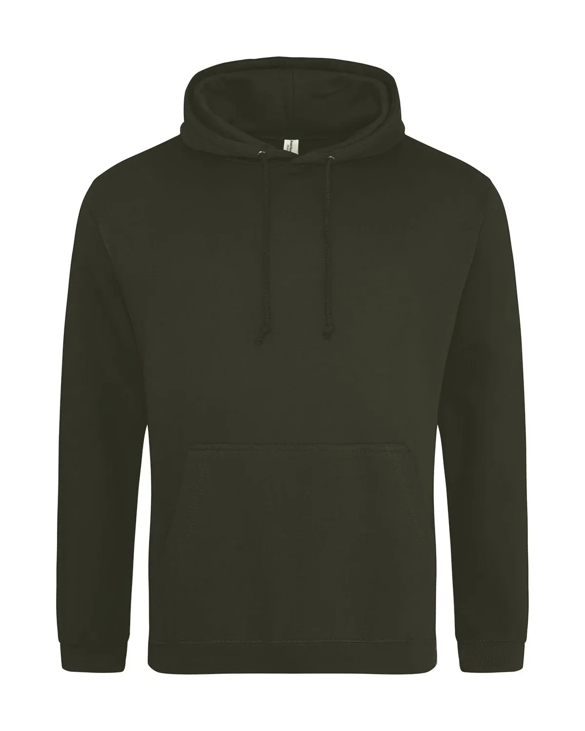 AWDis College Hoodie – Militärgrön, framsida