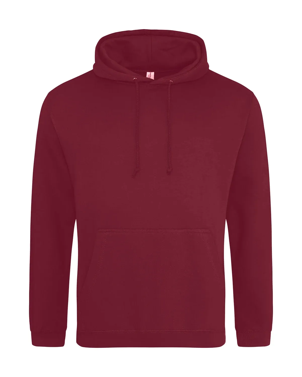AWDis College Hoodie – Vinröd, framsida