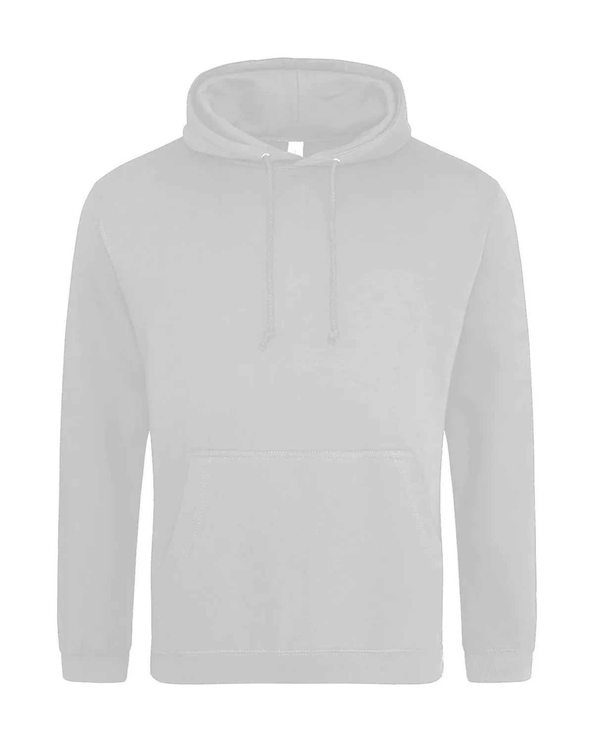 AWDis College Hoodie – Gråmelerad, framsida