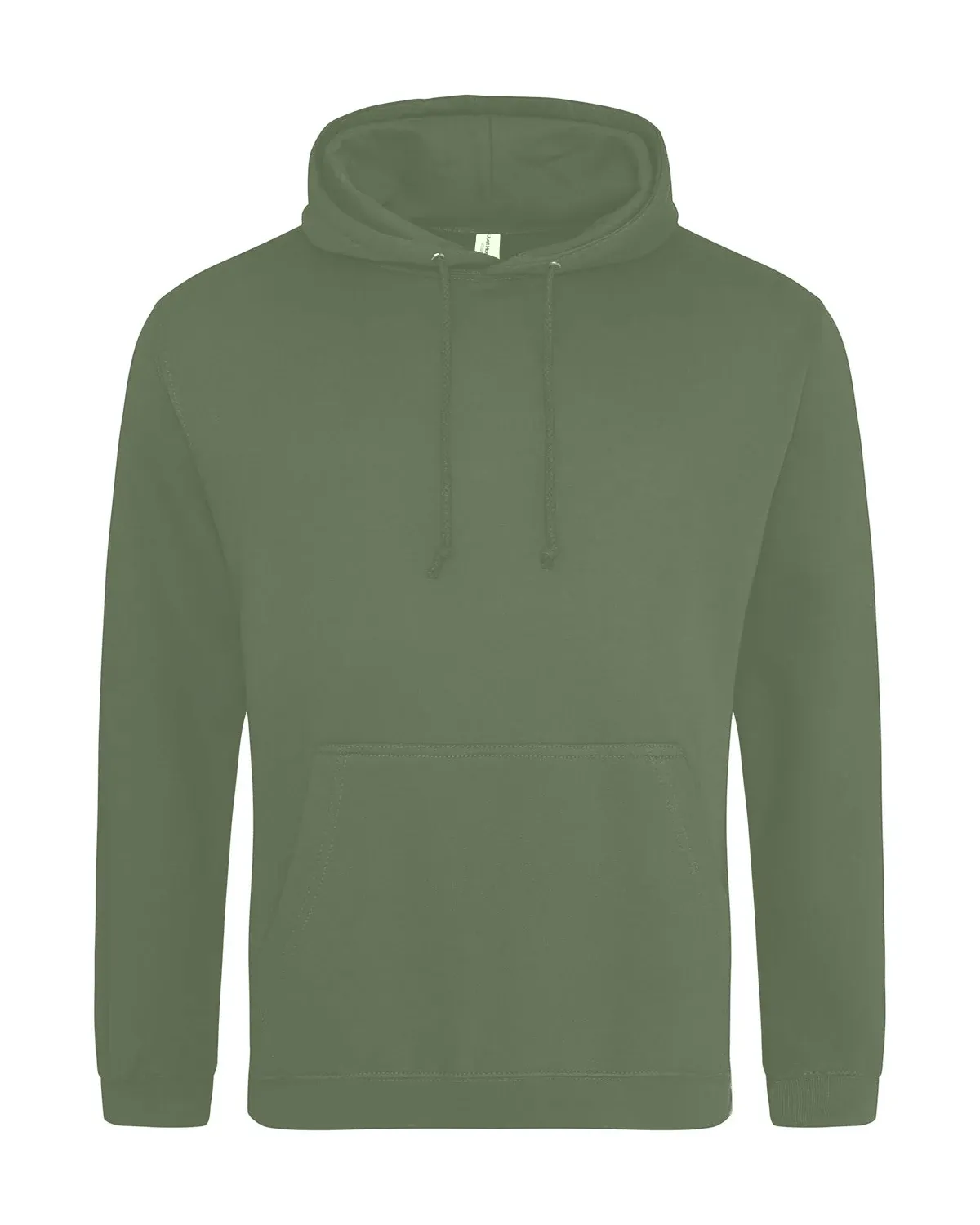 AWDis College Hoodie – Mossgrön, framsida
