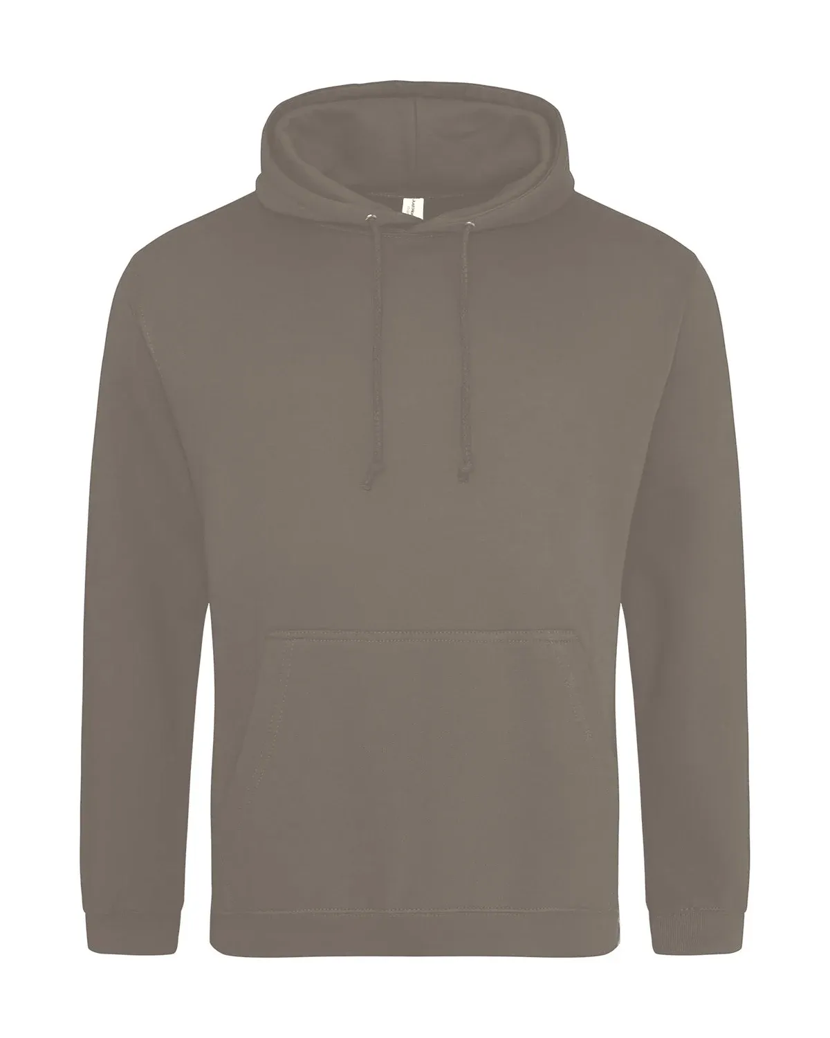 AWDis College Hoodie – Gråbrun, framsida