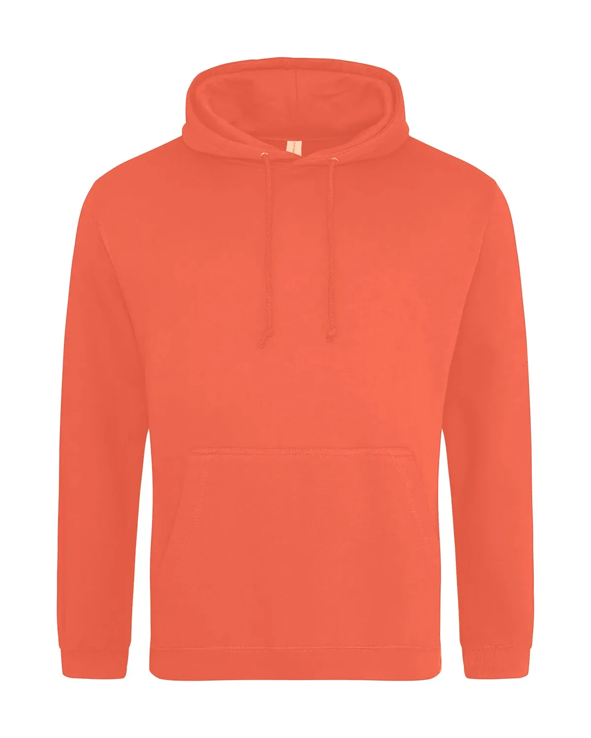 AWDis College Hoodie – Korall, framsida