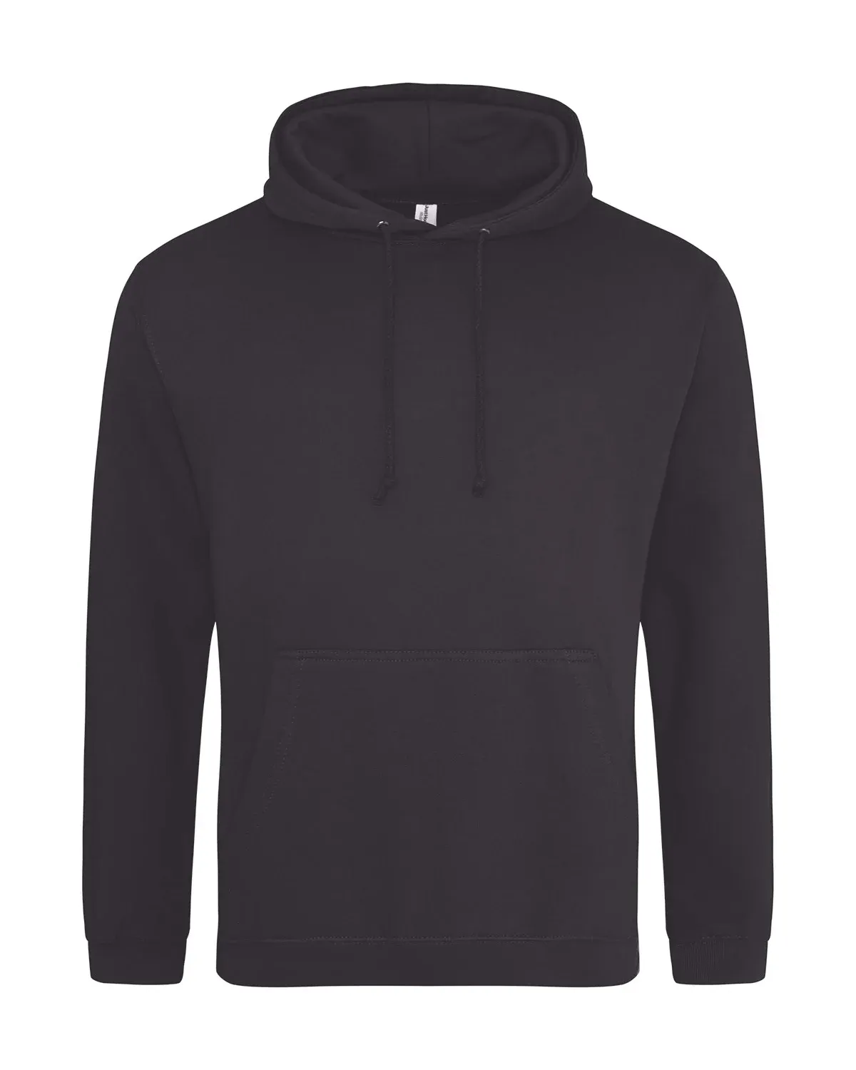 AWDis College Hoodie – Svart melerad, framsida