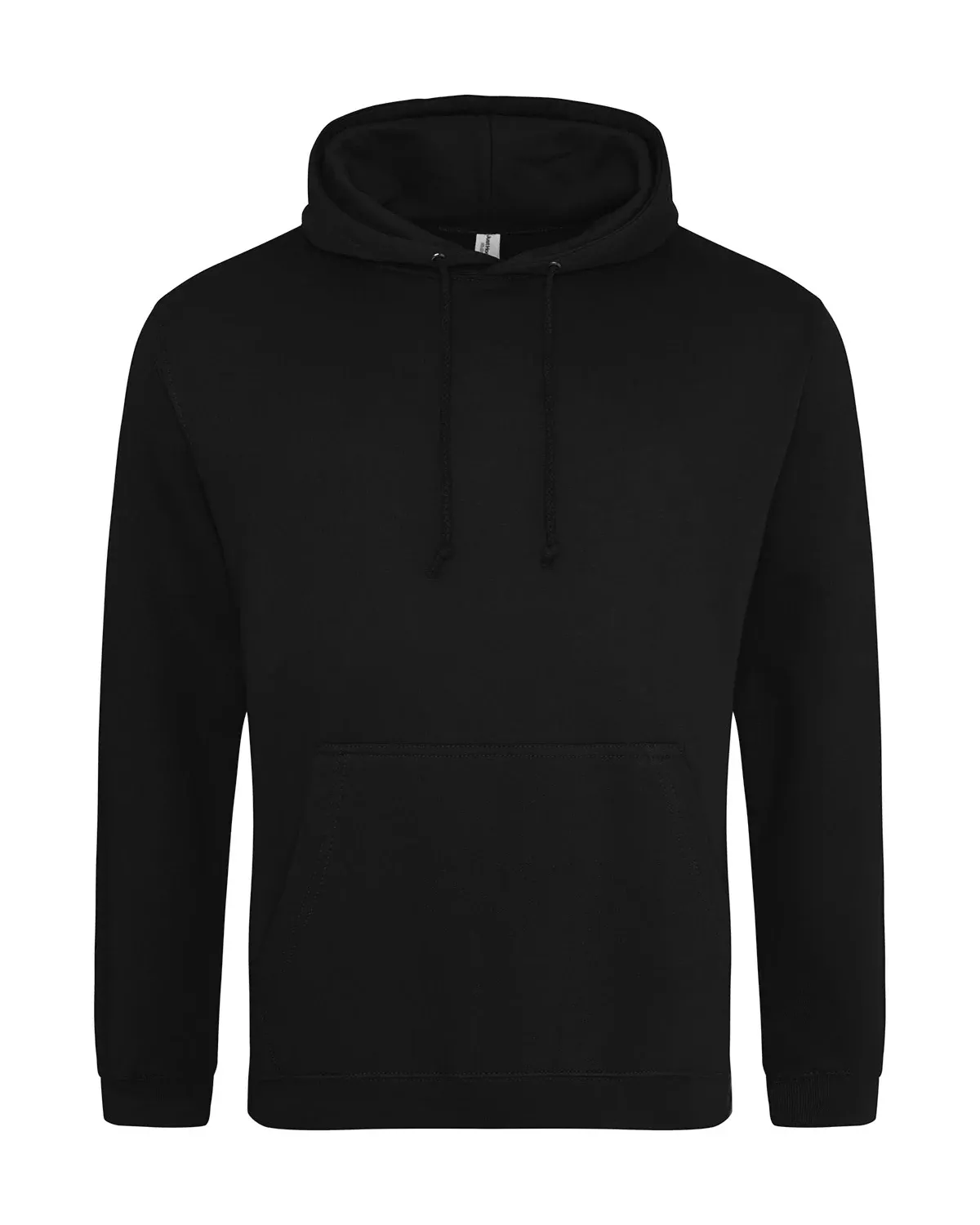 AWDis College Hoodie – Djupsvart, framsida