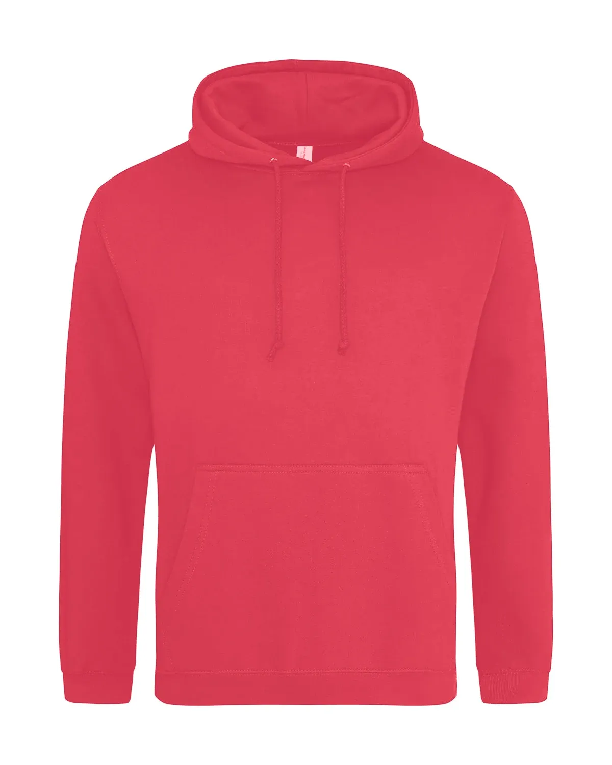 AWDis College Hoodie – Hallonrosa, framsida