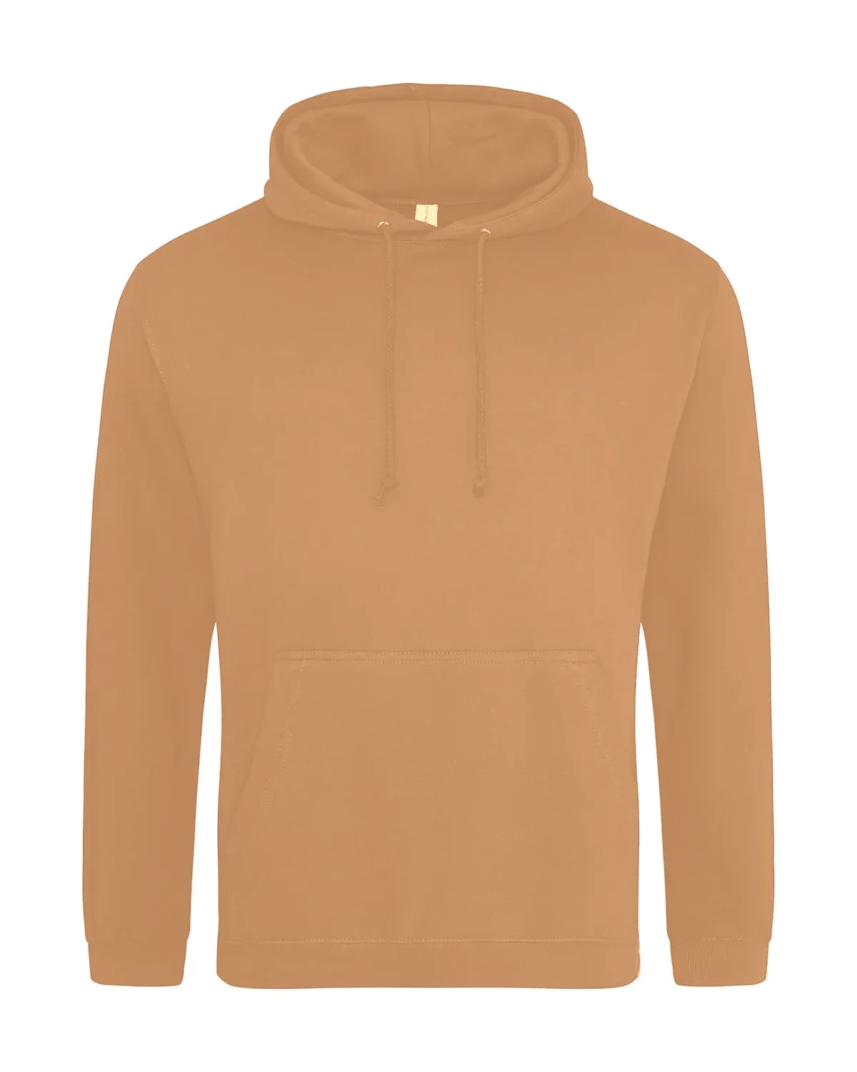 AWDis College Hoodie – Karamell, framsida
