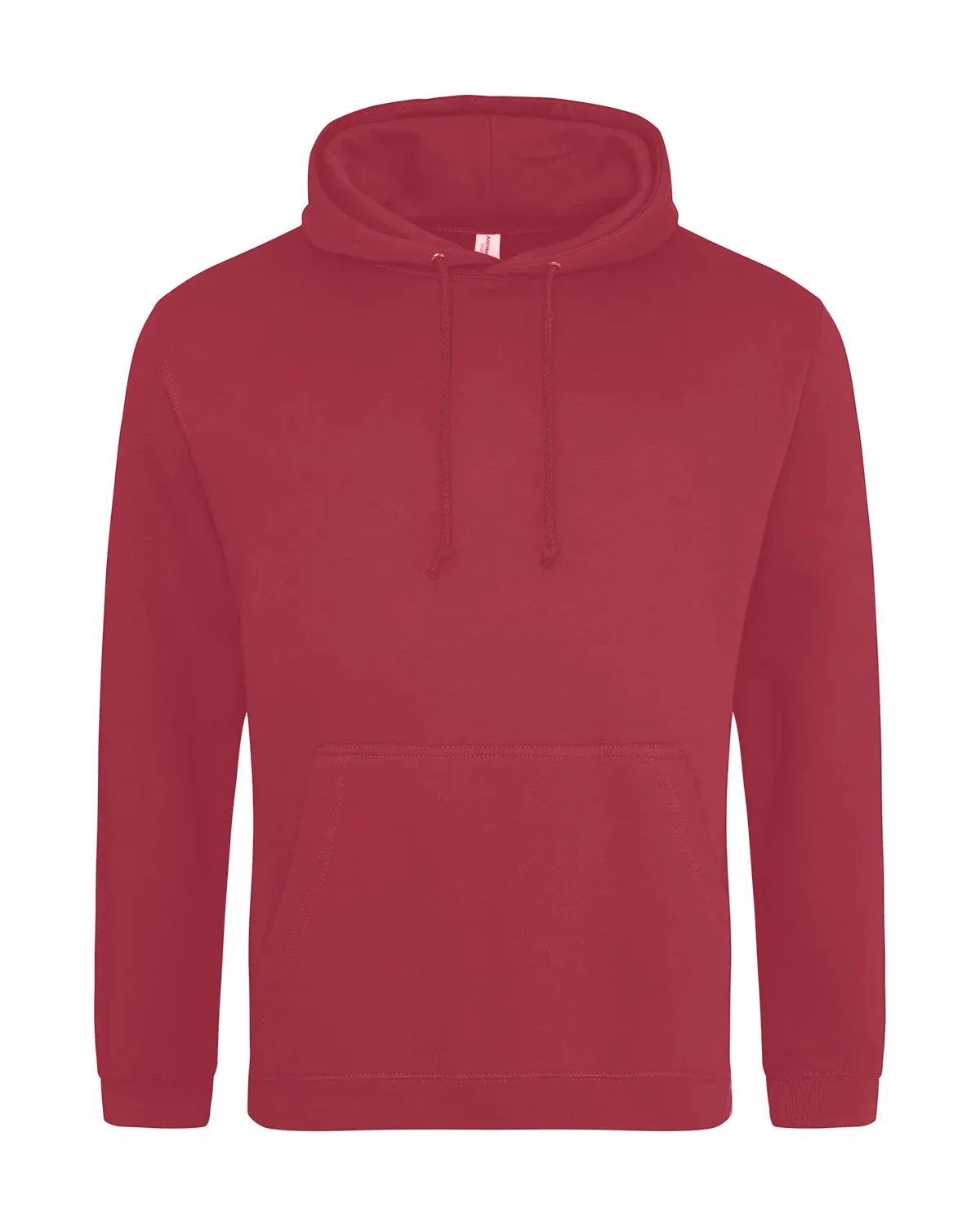 AWDis College Hoodie – Tegelröd, framsida